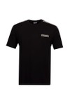 EA7 Emporio Armani Mens Black Box Logo Taped T-Shirt