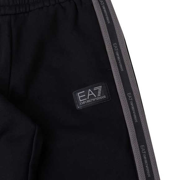 EA7 Emporio Armani Boys Black Patch Logo Jogger main image