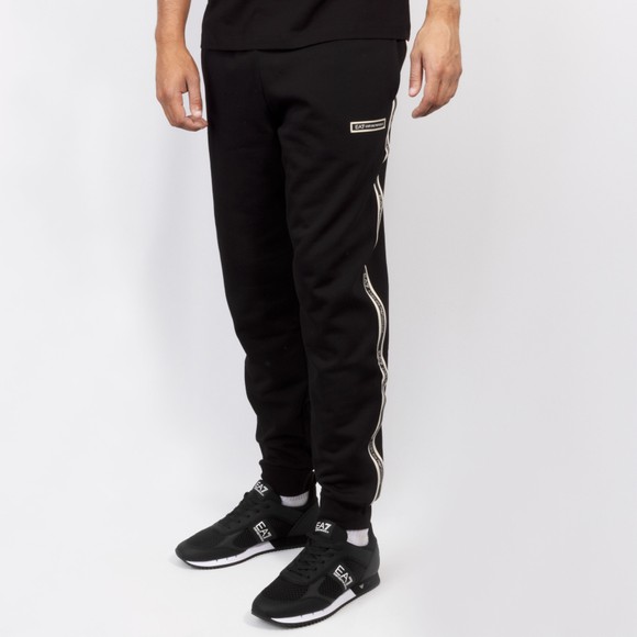EA7 Emporio Armani Mens Black Box Logo Taped Jogger main image