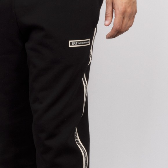 EA7 Emporio Armani Mens Black Box Logo Taped Jogger main image