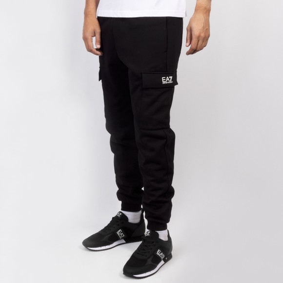 EA7 Emporio Armani Mens Black Core Identity Cargo Jogger main image