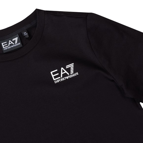EA7 Emporio Armani Boys Black Small Logo T Shirt main image