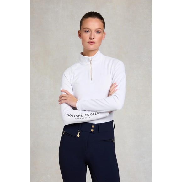 Holland Cooper Womens White Chiltern Base Layer #3