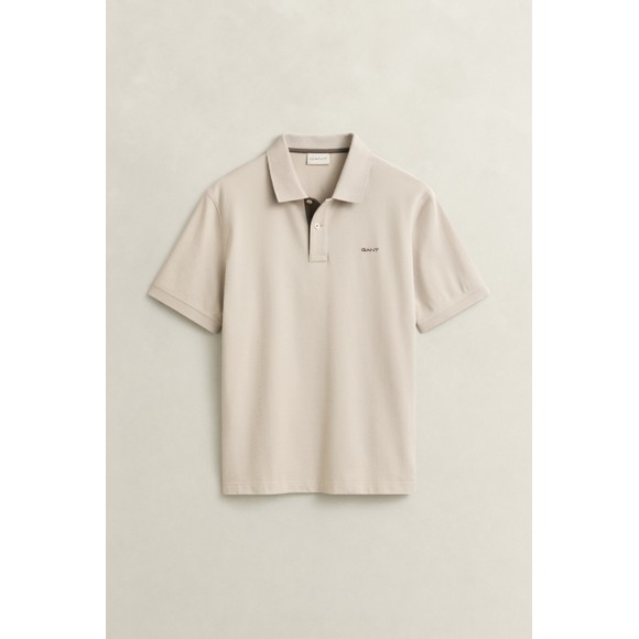 Contrast Pique Polo Shirt