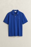Gant Mens Blue Contrast Pique Polo Shirt
