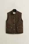 Gant Mens Brown Quilted Gilet
