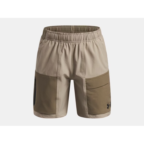 Under Armour Boys Beige Unstoppable Woven Short