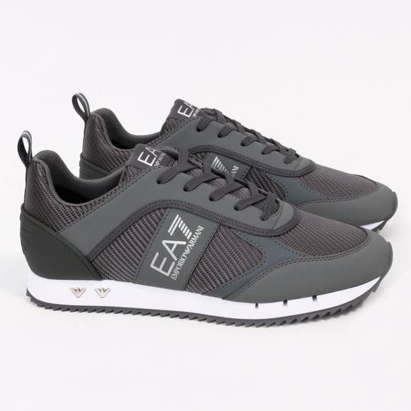 EA7 Emporio Armani Mens Grey Mesh Runner main image