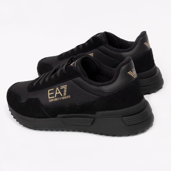 EA7 Emporio Armani Mens Black Vintage Trainer main image