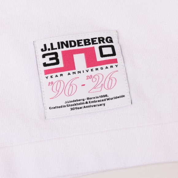 J.Lindeberg Mens White 30 Year Wallis Knit Polo Shirt #4