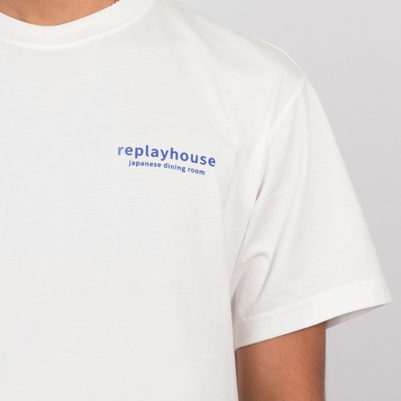 Replay Mens White Japanese Dining T-Shirt main image