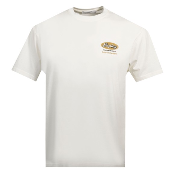 Replay Mens White Superior Standard T-Shirt main image