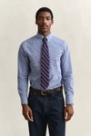 Gant Mens Blue Gingham Classic Poplin Shirt