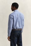 Gant Mens Blue Gingham Classic Poplin Shirt