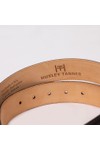 Huxley Tanner Mens Brown 35mm Ballesteros Matt Formal Belt