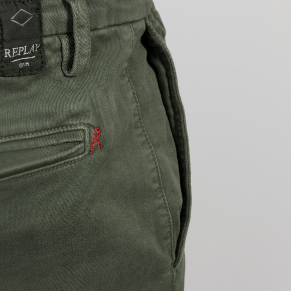 Replay Mens Green Benni Hyperflex Colour Chino main image