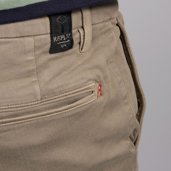 Replay Mens Off-White Benni Hyperflex Colour Chino main image