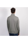 Gant Mens Grey Shield Quarter Zip Sweatshirt