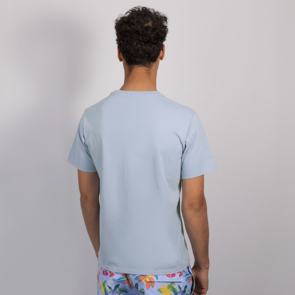 Vilebrequin Mens Blue Big Turtle Embroidered T Shirt #4