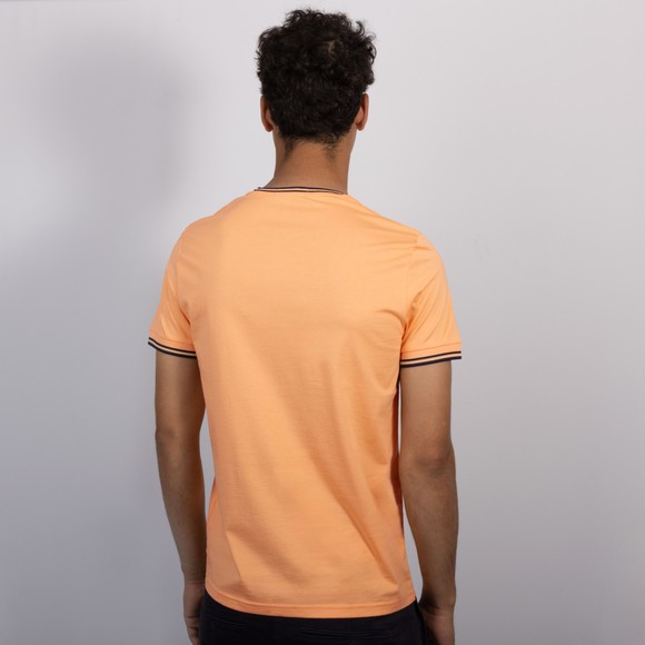 Fred Perry Mens Pink Twin Tipped T-Shirt #4