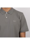 Gant Mens Grey Contrast Pique Polo Shirt