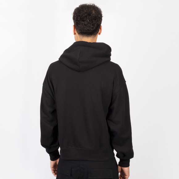BBC Icecream Mens Black College Applique Running Dog Hoodie #4