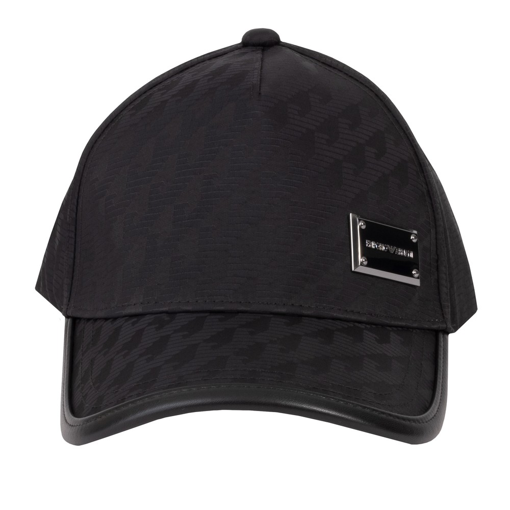 Monogram Woven Metal Plaque Cap