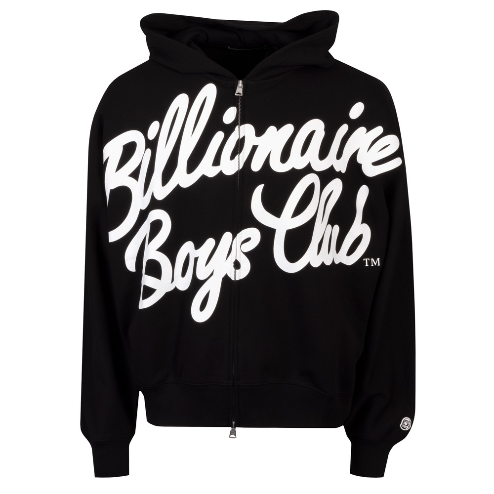 Large Script Logo Zip Kimono Hoodie