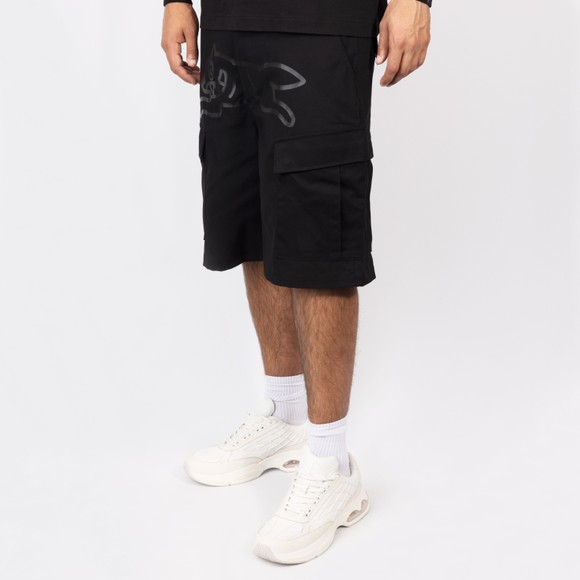 BBC Icecream Mens Black Running Dog Cargo Shorts #3
