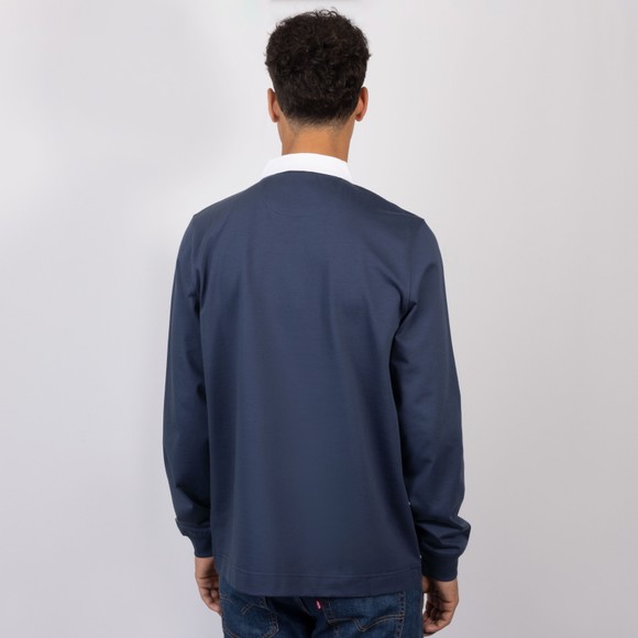 PS Paul Smith Mens Blue PS Logo Rugby Shirt #4