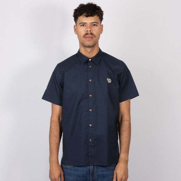 PS Paul Smith Mens Blue Short Sleeve Zebra Shirt #2