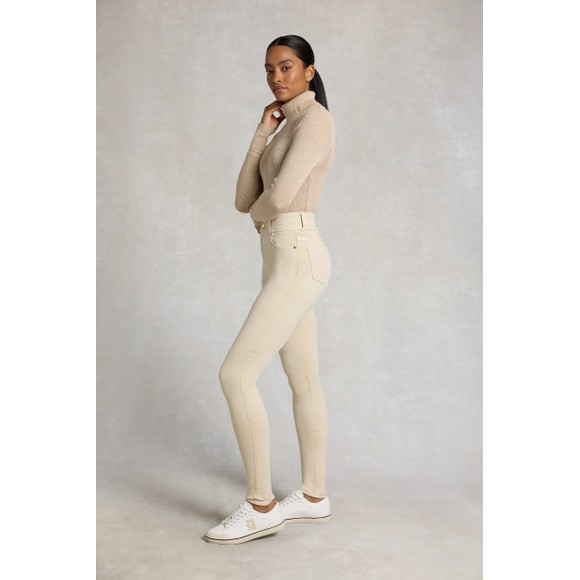 Holland Cooper Womens Beige Contour Skinny Jean #5