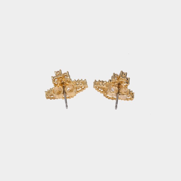 Vivienne Westwood Womens Gold Valentina Orb Earrings #2