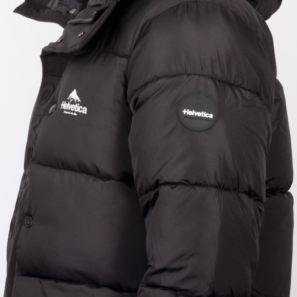 Helvetica Mens Black Barnes Hooded Jacket main image