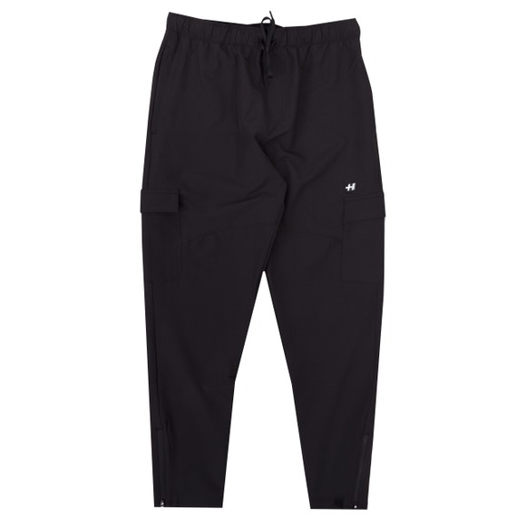 Helvetica Mens Black Cargo Pants