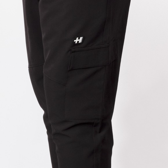 Helvetica Mens Black Cargo Pants