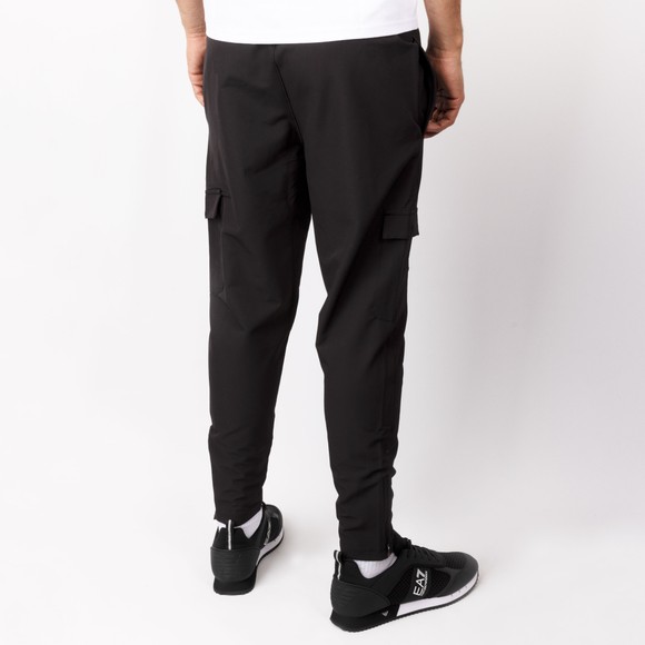 Helvetica Mens Black Cargo Pants main image