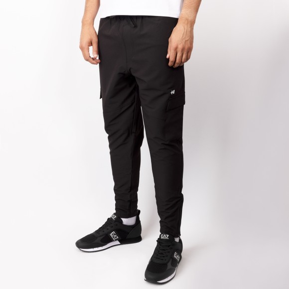 Helvetica Mens Black Cargo Pants main image