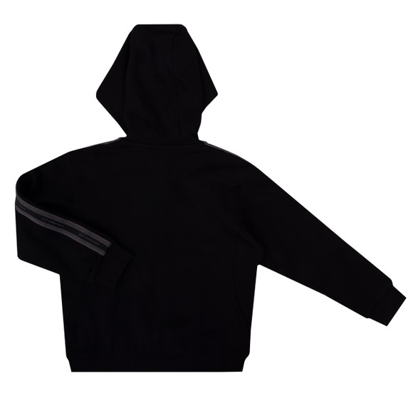 EA7 Emporio Armani Boys Black Stripe Tape Full Zip Hoody main image