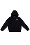 EA7 Emporio Armani Boys Black Hooded Bomber Jacket