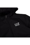 EA7 Emporio Armani Boys Black Hooded Bomber Jacket