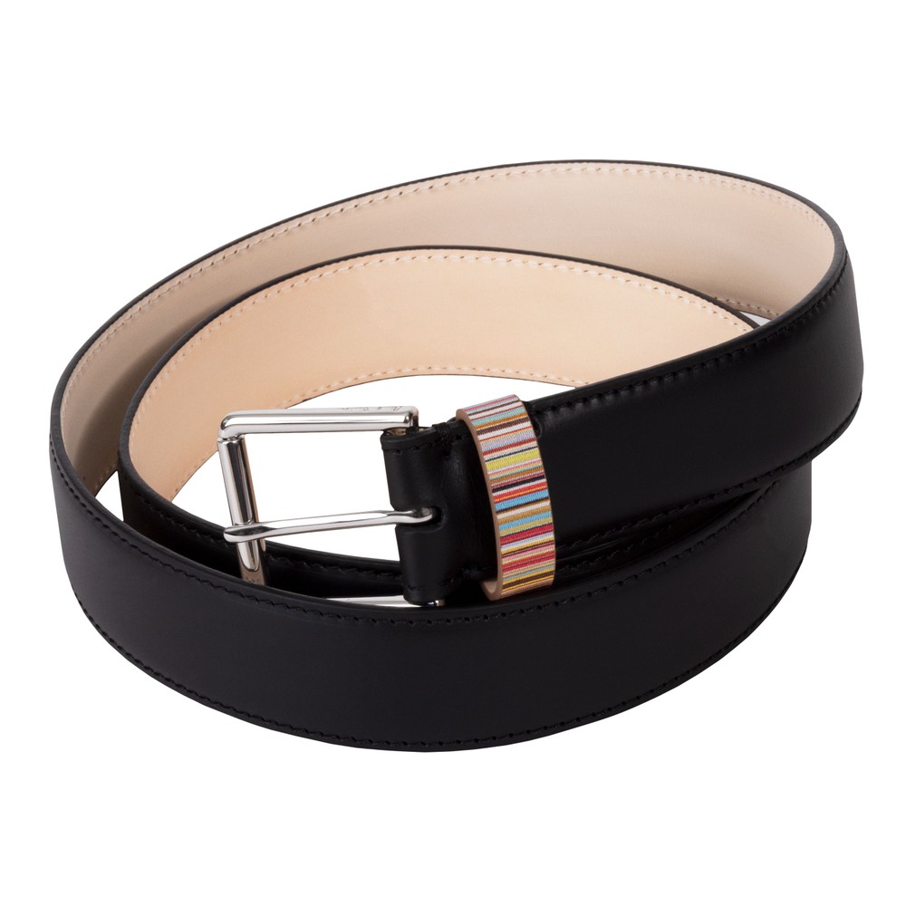 Signature Stripe Keeper Belt