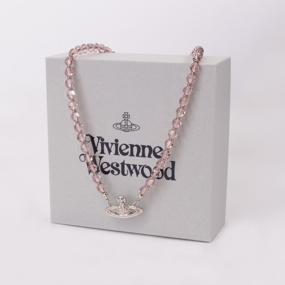 Vivienne Westwood Womens Silver Messaline Choker #3