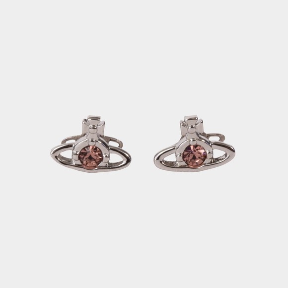 Vivienne Westwood Womens Silver Nano Solitaire Earrings #1