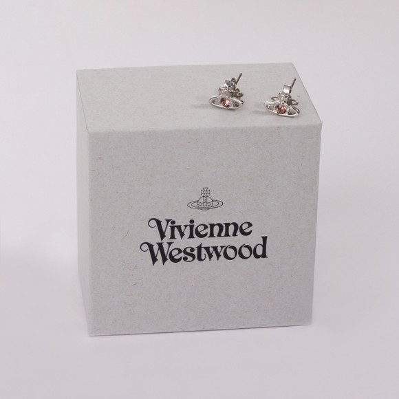 Vivienne Westwood Womens Silver Nano Solitaire Earrings #3