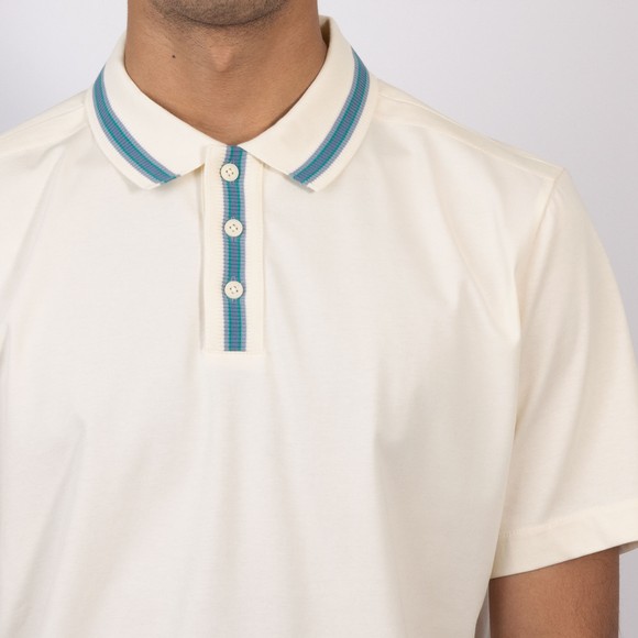PS Paul Smith Mens Off-White Collar Tipping Polo Shirt #3