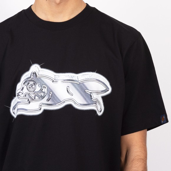 BBC Icecream Mens Black Iced Out Running Dog T Shirt #3