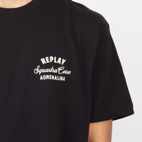 Replay Mens Black Adrenalina T-Shirt main image