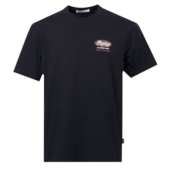 Replay Mens Blue Superior Standard T-Shirt main image