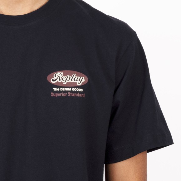 Replay Mens Blue Superior Standard T-Shirt main image